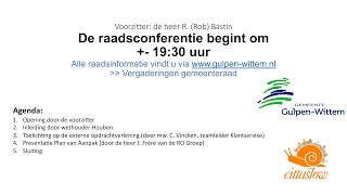 Raadsconferentie 7 mei: Evaluatie accommodatiebeleid (informerend)