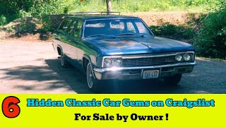 Hidden Treasures: 6 Must - See Craigslist Classic Car Finds by Owner!