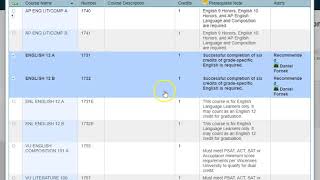 PowerSchool Course Selection Video