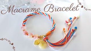 Macrame Bracelet: How to handmade a Macrame Bracelet || 锦鲤配色手绳