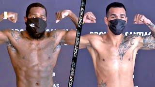 ADRIEN BRONER CHANGES WEIGHT ON JOVANIE SANTIAGO TO 147! BOTH WEIGH IN & GO FACE TO FACE AT WEIGH IN
