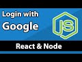 MERN Stack - Login with Google - React Node Express Mongodb
