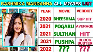 Rashmika mandanna all Hit and flop movies list 2023 || Box office Collection