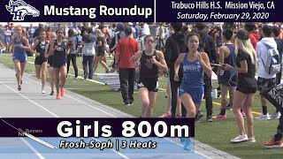 2020 TF - Mustang - 800 (FrSoph Girls, all 3 Heats)