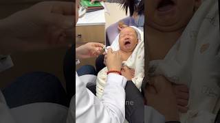 Baby Vaccine action at hospital 🏥 and funny 😂 #baby #love #cute #family #babygirl #happy #funnyvid