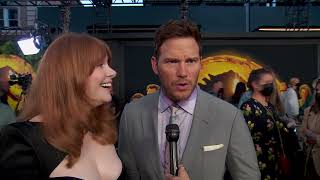 Jurassic World Dominion Los Angeles Premiere - Itw Bryce Dallas Howard & Chris Pratt (Official Video