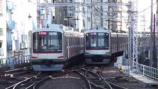 東急東横線渋谷地上駅　5000系発着シーン