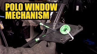 How to replace a window mechanism from a Volkswagen Polo 6r 6c MK V 5