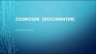 Cosmos DB / DocumentDB - TAMIL