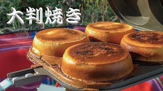 花見で抹茶と大判焼き