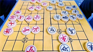 街头象棋实战，步步紧逼的攻击，老谋深算的思维，残局机关算尽