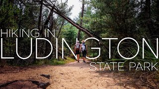 Hiking in Ludington State Park, Michigan