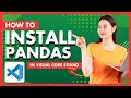 How to Install Pandas Library in Python With Visual Studio Code | Install Panda in VS Code