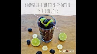 Brombeer-Limetten-Smoothie mit Omega-3