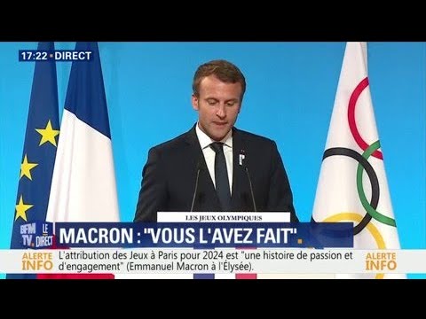 JO 2024 à Paris: Emmanuel Macron Salue "François Hollande Qui Le ...