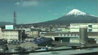 東海道新幹線　続車窓からの富士山 2012-2-18.