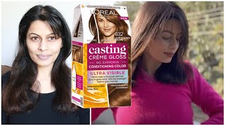 Hair Color Transformation at Home  with the L'Oreal Paris Casting Creme Gloss | Kavya