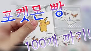 포켓몬빵 100개 까기! 레어가!?