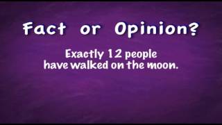 Fact Versus Opinion Song - Educational Music Video