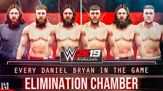 WWE 2K19 Elimination Chamber Match - All Daniel Bryan | Elimination Chamber Gameplay