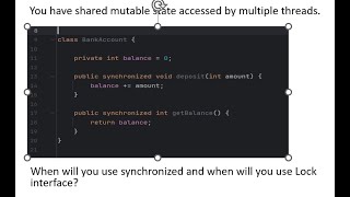 Synchronized vs Lock in Java | Multithreading Question Part 1