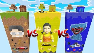 EKİPLE YANLIŞ KULEYİ SEÇERSEN ÖLÜRSÜN 😱 - MİNECRAFT HUGGY WUGGY KULESİ SQUİD GAME KULESİ