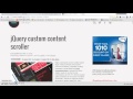 Adding Custom Scroll bar to custom DIV Part 1