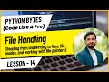 Day 14: Python File Handling – Read, Write, File Modes & Pointers | Python Programming Tutorial
