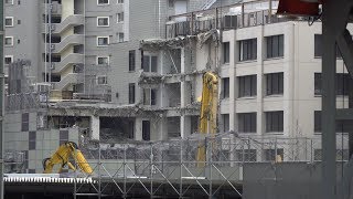 【渋谷サクラステージ（Shibuya Sakura Stage）】渋谷駅桜丘口地区再開発計画の解体状況（2019年4月27日）