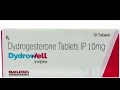 dydrogesterone tablet ip 10mg dydrowell tablet uses in hindi dydrowell tablet