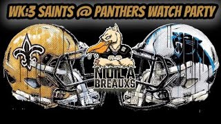New Orleans Saints Vs Carolina Panthers Watch Party 🍿⚜️