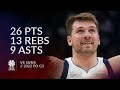 Luka Doncic 26 pts 13 rebs 9 asts vs Suns 2022 PO G3