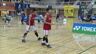 小川 航汰／樋口 稜馬（日章学園・宮崎）vs 野田 統馬／浦 隆斗（八代東・熊本）【高校選抜バド2019】BD準決勝