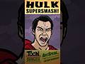 Hulk smashes Superman - TOON SANDWICH #funny #superman #hulk #marvel #dc #crossover #animation