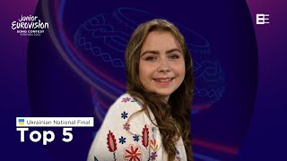 Junior Eurovision 2022: 🇺🇦 Ukrainian National Final - Top 5
