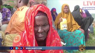 gurmadkii ugu horeeyaya oo gargaar ah ayaa la gaarsiyaya qoysas ku xayiran  baladweyne