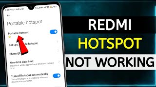 Redmi Mobile Hotspot Not Working | hotspot not working in redmi | redmi mobile hotspot problem