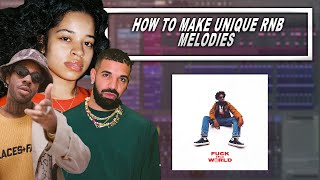 HOW TO MAKE UNIQUE RNB MELODIES FOR BRENT FAIYAZ | How to make beats in 2022 in FL Studio