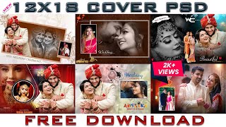 Wedding Album Cover Free PSD 12 x 18 Cover PSD Front \u0026 Back Page