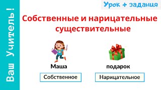 Собственные и нарицательные имена существительные