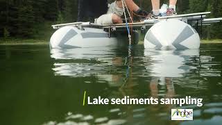 Lake sediment coring in Ubaye valley