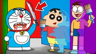 Shinchan And Nobita Play Hide And Seek Game With Doraemon | Shinchan And Nobita Game | Funny Game