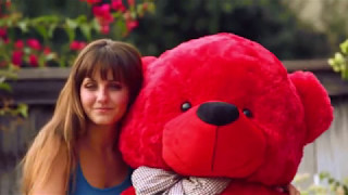 5ft Red Bitsy Cuddles | Life Size Teddy Bear | Giant Teddy Brand