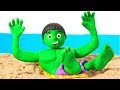 Tommy Has A Fun Day At The Beach 💕Cartoons For Kids