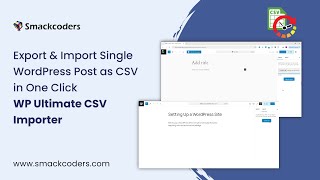 Export & Import Single WordPress Post as CSV in One Click | WP Ultimate CSV Importer
