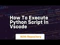 how to execute python script in vscode