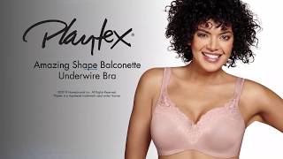 Playtex Secrets Amazing Shape Balconette Underwire Bra 4823