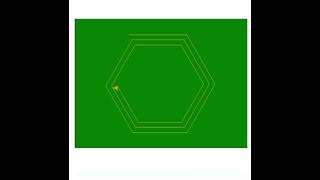 Drawing hexagons using python program #smile #smiley #drawing #draw #python #triangle