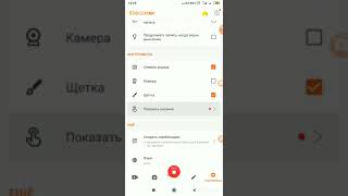 настроить xrecorder, кисточка, камера и др.