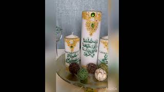 Henna Kerzen-Henna candles- Made by me Henna-fulda-Kiran Henna candel-mehndi se mobati Design